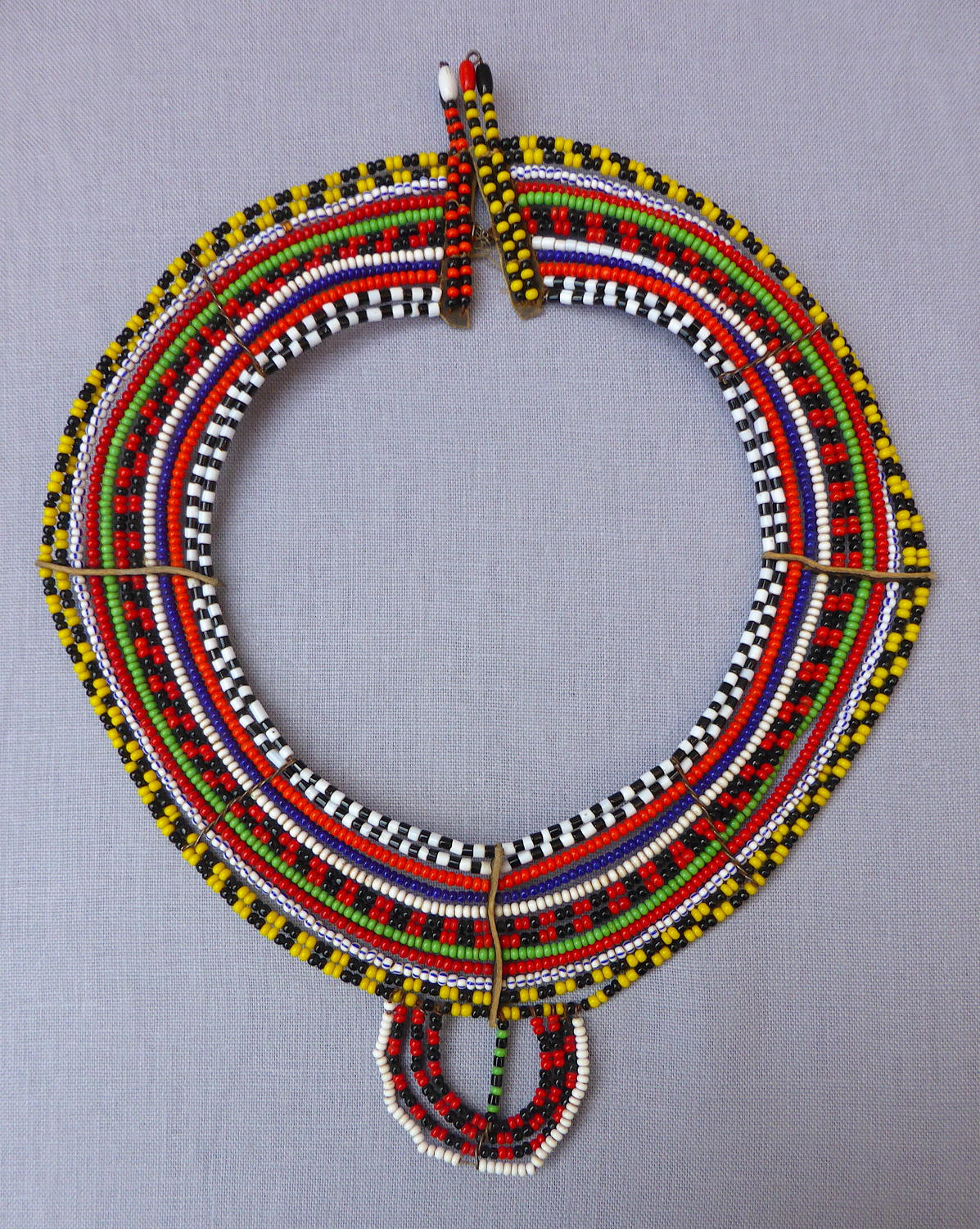 Tanzanian Maasai beaded collar