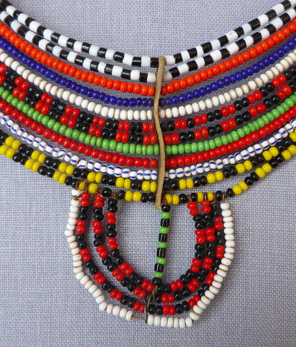 Tanzanian Maasai beaded collar