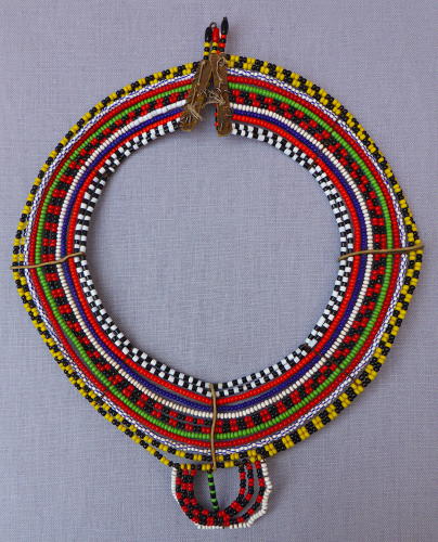 Tanzanian Maasai beaded collar