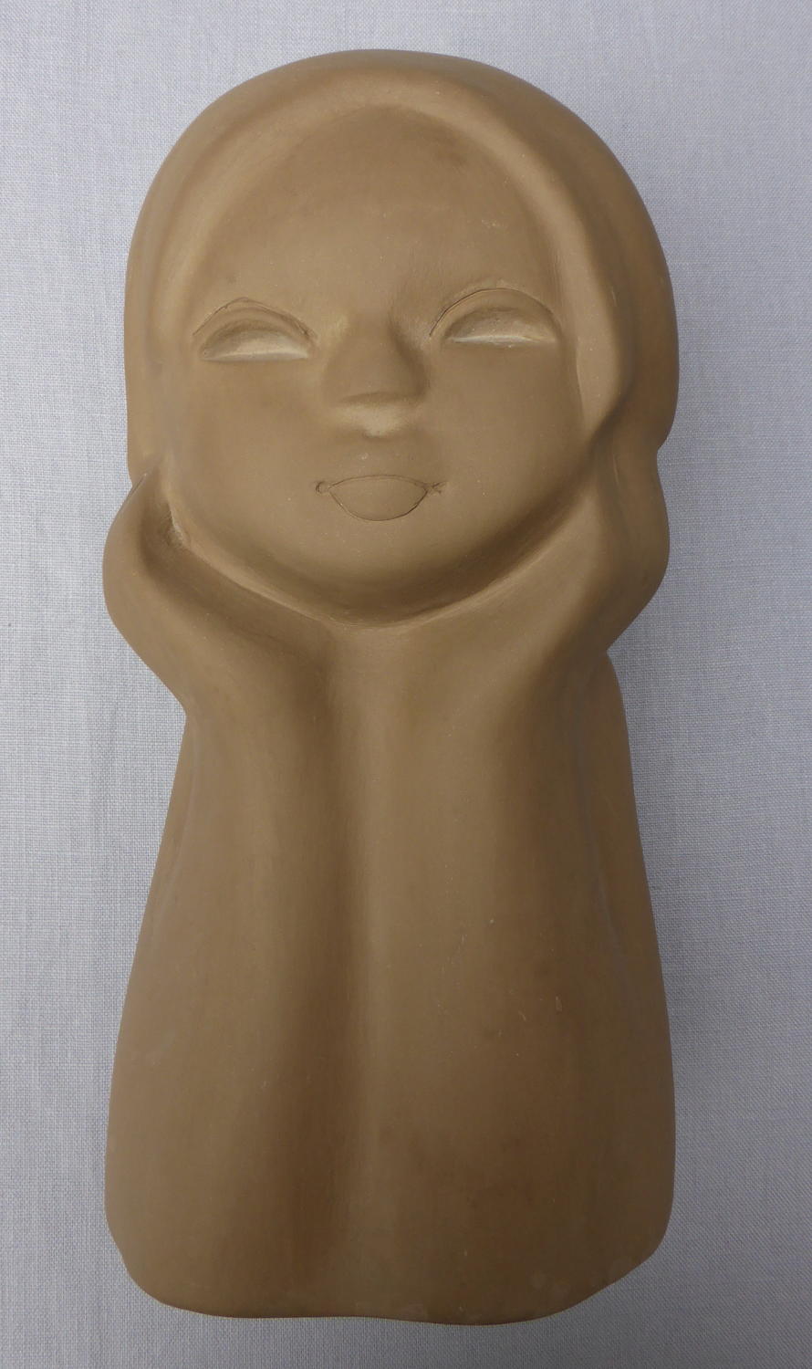 1960s Russian Tekt sculptural ceramic bust