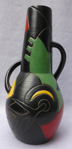 1930s Art Deco Cubist Brentleigh Ware Cuba vase