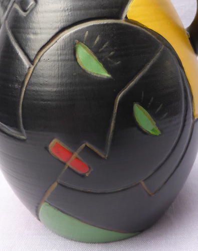 1930s Art Deco Cubist Brentleigh Ware Cuba vase