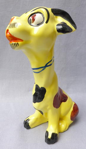 Rare 1930s Art Deco Ditmar Urbach dog figure