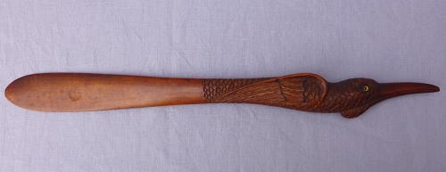 19th century articulated bird page turner finely carved