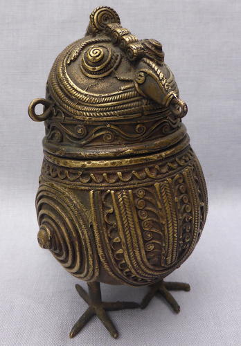 Indian brass Dhokra owl