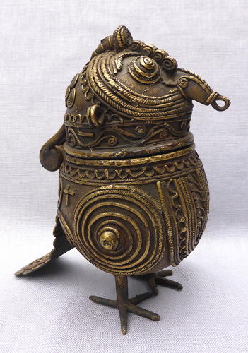 Indian brass Dhokra owl