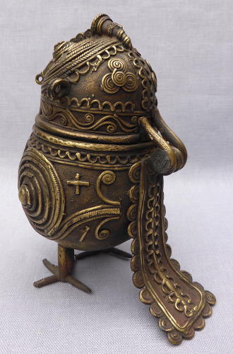 Indian brass Dhokra owl