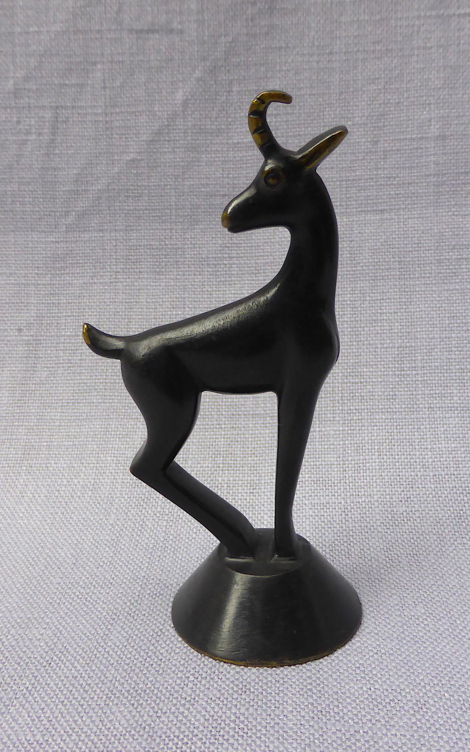 Bronze Richard Rohac mountain goat sculpture
