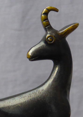 Bronze Richard Rohac mountain goat sculpture