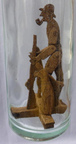 Unusual French folk art bottle whimsey