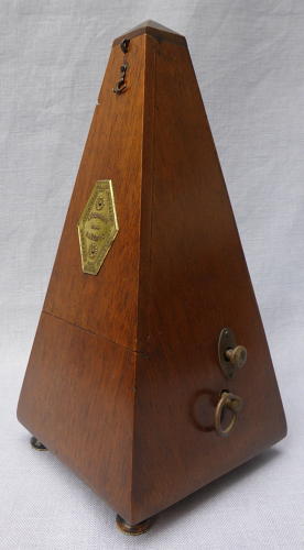 Early 20th century mahogany Maelzel metronome