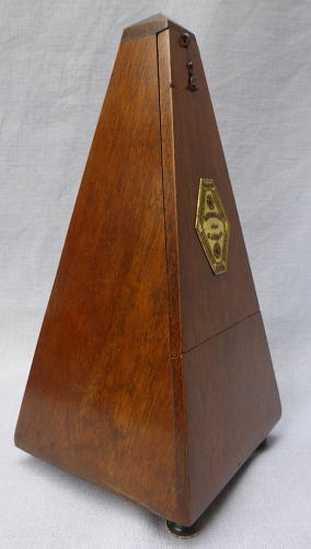 Early 20th century mahogany Maelzel metronome