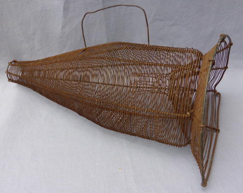 Early 20th century wire basket eel trap