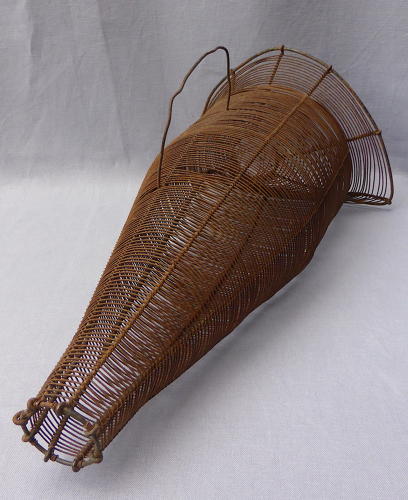 Early 20th century wire basket eel trap