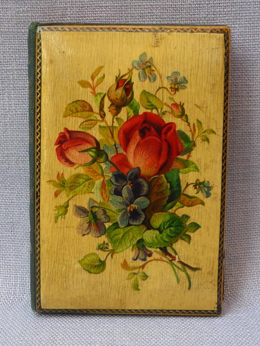 Late 19th century Mauchline ware book by Alice Crowther