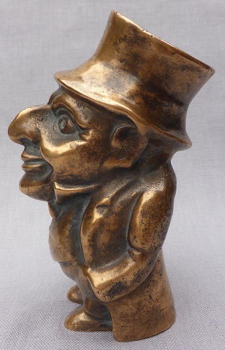 19th century bronze figure of a Jewish banker