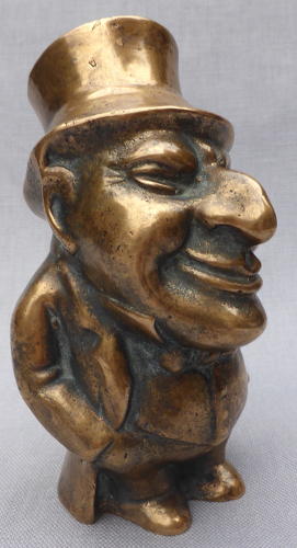 19th century bronze figure of a Jewish banker