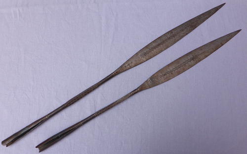 Two 19th century Zulu Assegai spear heads