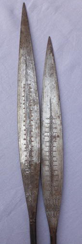 Two 19th century Zulu Assegai spear heads