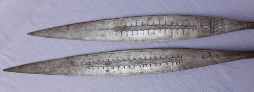 Two 19th century Zulu Assegai spear heads