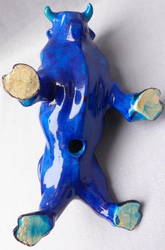 Magnificent Bellini Raymor ceramic bull 1960s Italian