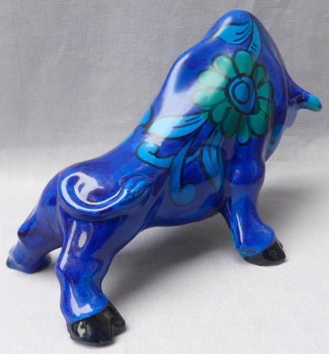 Magnificent Bellini Raymor ceramic bull 1960s Italian