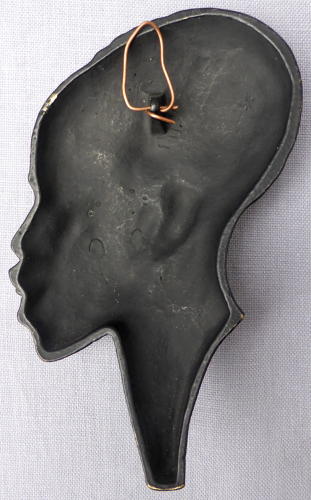 Mid 20th century Richard Rohac bronze African head wall mask