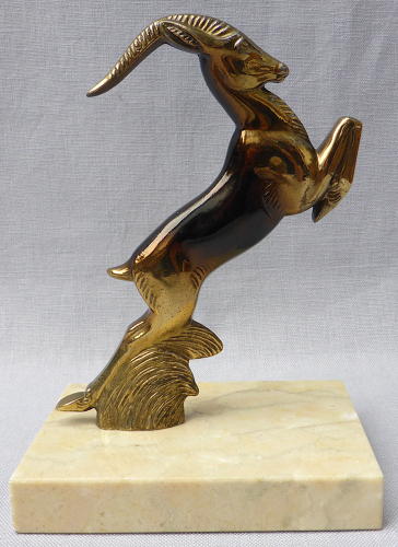 Pair of French Art Deco antelope bookends