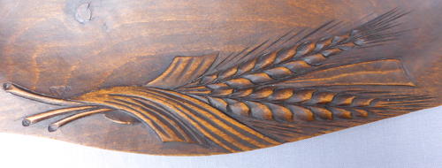 Traditional carved French bread platter
