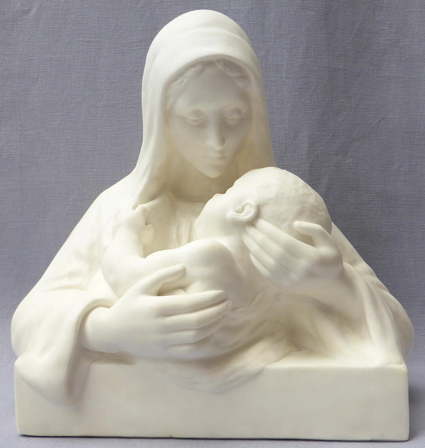 Sculpture of the Virgin & Child by Maria Caullet Nantard