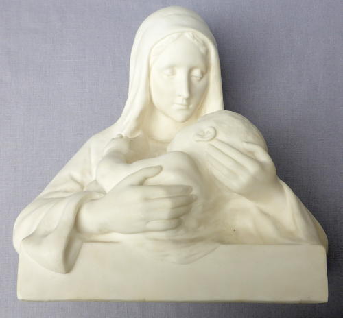 Sculpture of the Virgin & Child by Maria Caullet Nantard