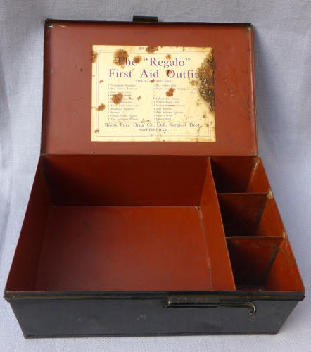 Early 20th century Boots Regalo first aid box