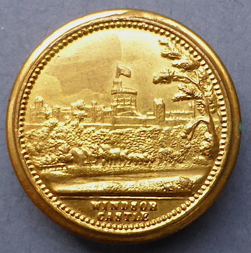 19th Century Joseph Moore Toy Coin Shaped Tin