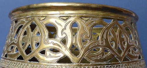 Early 20th Century Mamluk Revival Style Brass Pot