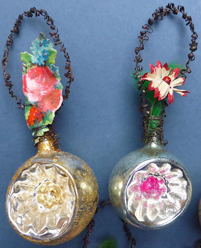 Antique Embellished Glass Christmas Tree Baubles
