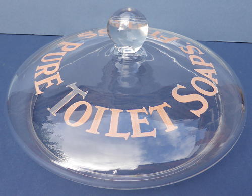 Field's Soap Shop Counter Advertising Glass Bowl
