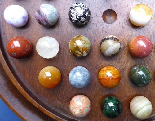 Solitaire Set with Semi Precious Stone Marbles