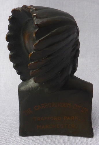 Carborundum American Indian advertising desk ornament 1920s