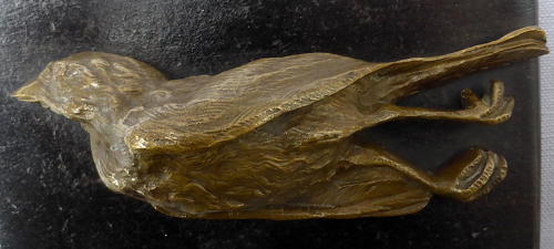 19th century bronze bird paperweight after Paul Comolera