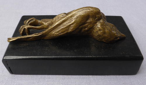 19th century bronze bird paperweight after Paul Comolera