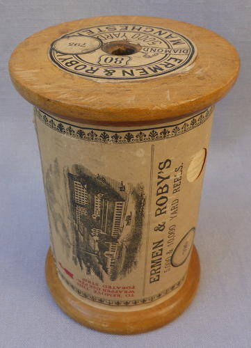Very large 19thC Ermen & Roby cotton reel