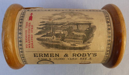 Very large 19thC Ermen & Roby cotton reel