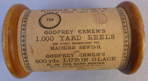Very large 19thC Ermen & Roby cotton reel