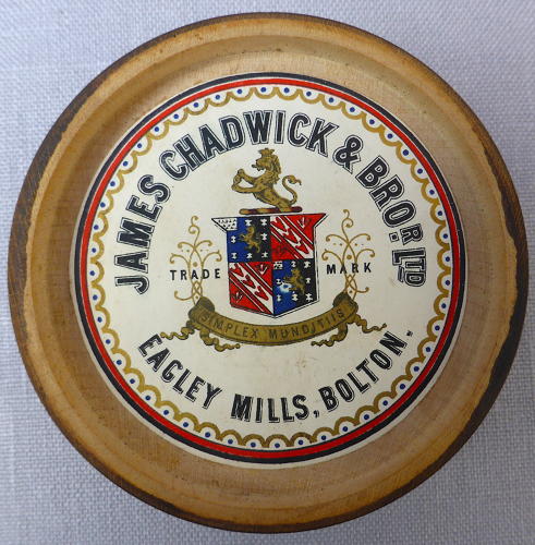 19thC novelty pail shaped Mauchline thread holder
