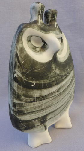 Richard Parkinson studio pottery owl by Susan Parkinson