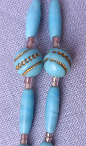 1920s Max Neiger Egyptian Revival pharaoh necklace