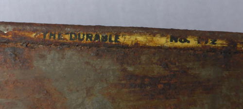Pair of Edwardian Durable tin grocer's shop signs