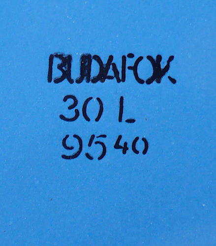 Large Hungarian Budafok enamel ware storage bin 1940s