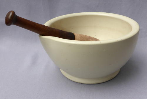 Huge pharmacy mortar & pestle late 19th century