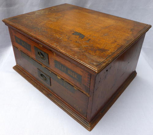 Late 19thC Stay Busk Haberdashery Cabinet